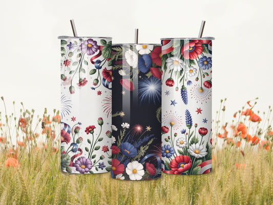 4th of July Wildflowers PNG