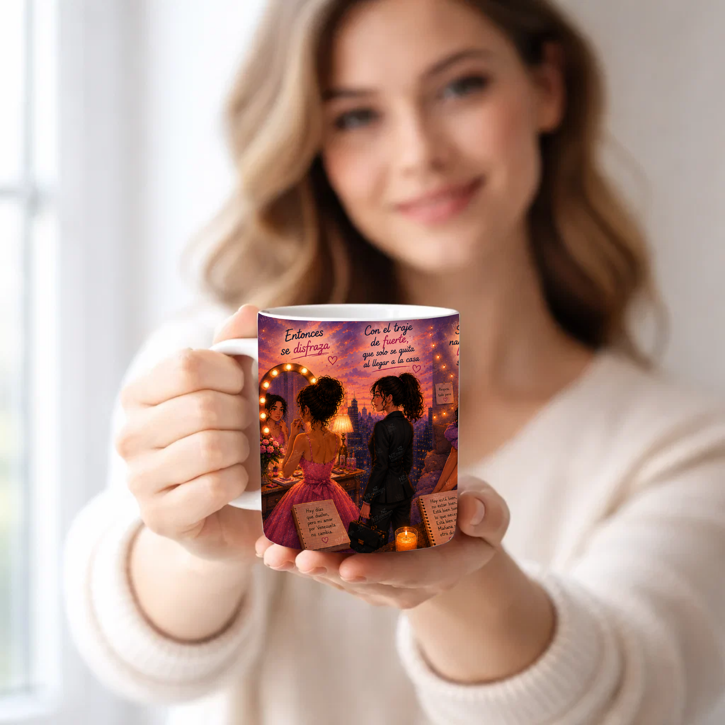 Entonces Se Disfraza 15oz Mug | Inspirational Spanish Coffee Mug