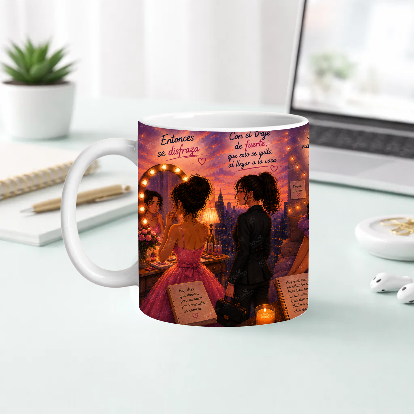 Entonces Se Disfraza 15oz Mug | Inspirational Spanish Coffee Mug