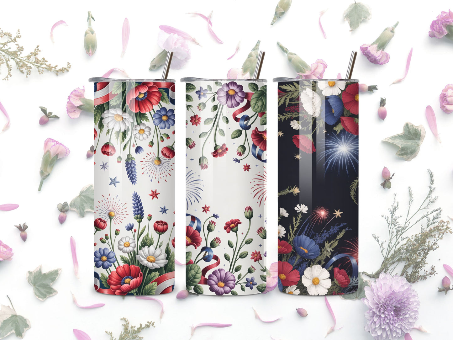 4th of July Wildflowers PNG