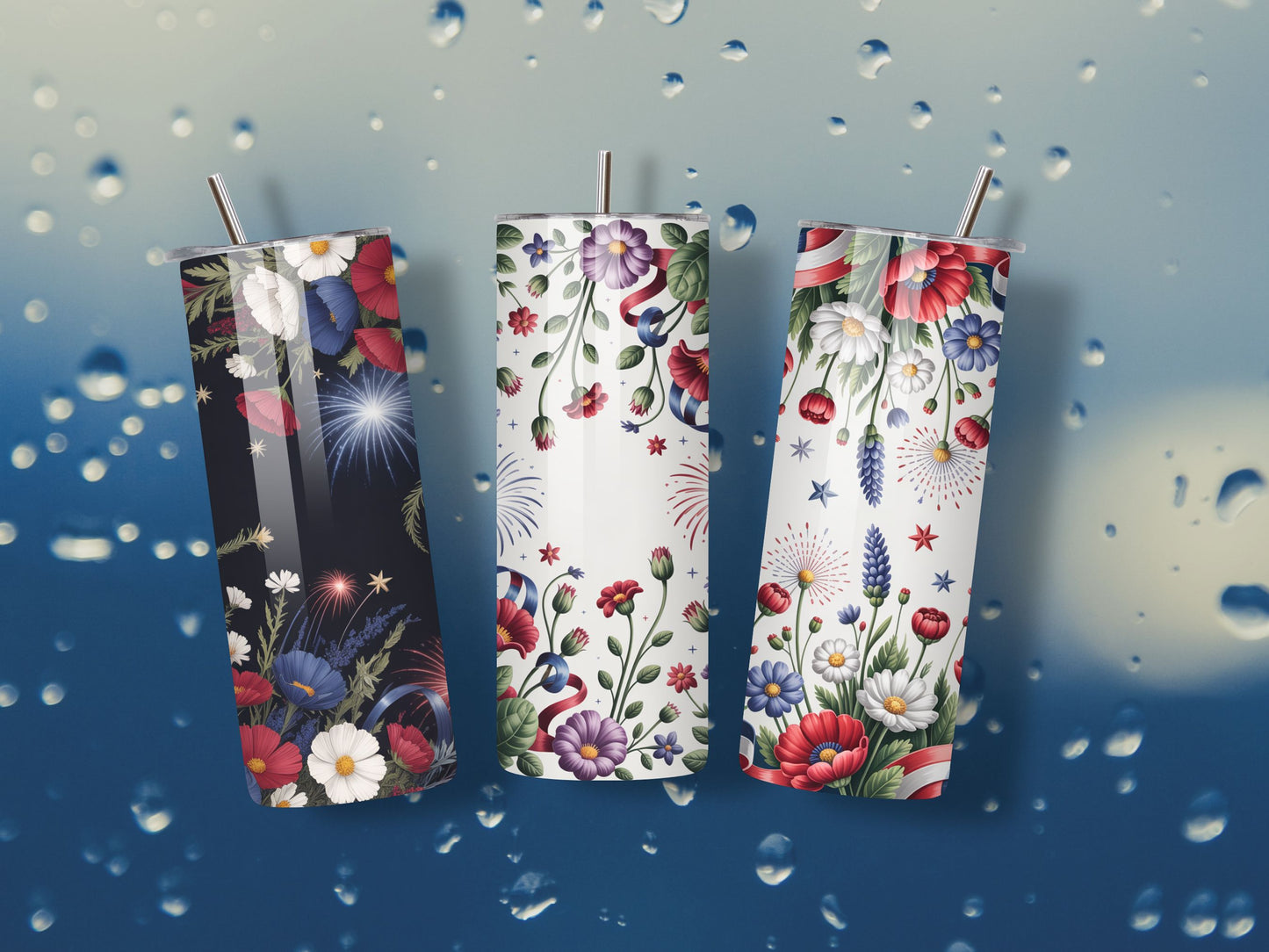 4th of July Wildflowers PNG