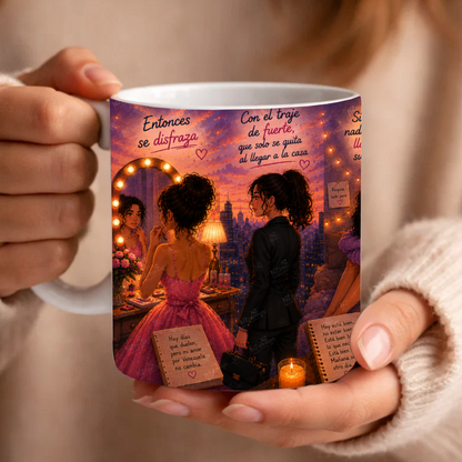 Entonces Se Disfraza 15oz Mug | Inspirational Spanish Coffee Mug