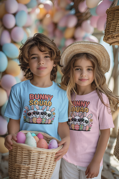 Digital Bunny Squad Easter PNG Digital Download Cute Bunny Design
