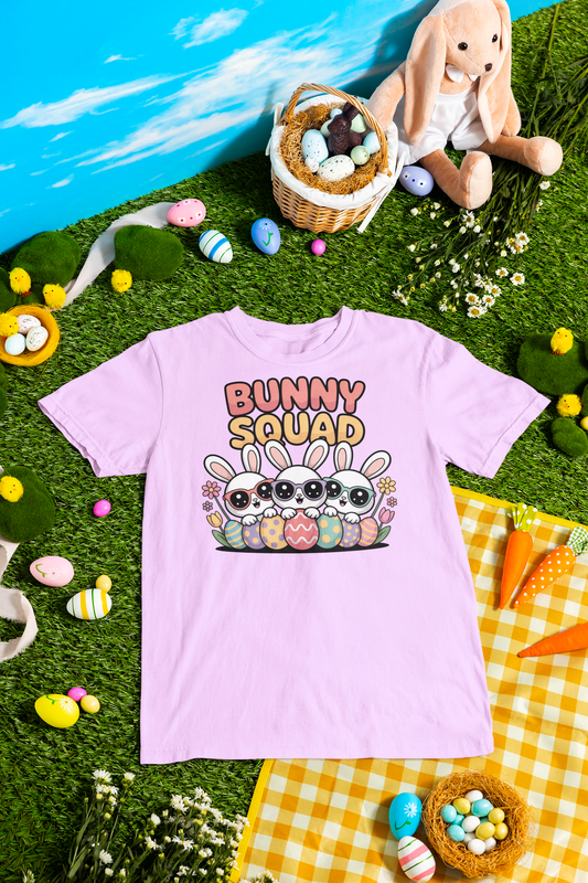 Digital Bunny Squad Easter PNG Digital Download Cute Bunny Design