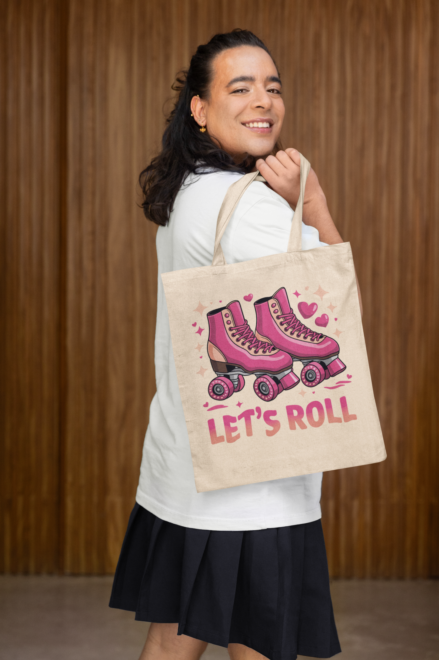 Let’s Roll Skate Roller Lover Retro Roller Skating PNG